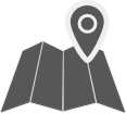 Open map with a pin